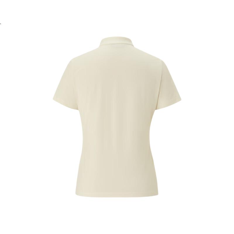 Biyinlefen [Tech Cotton] 2026 Spring Summer New Women's Casual Outdoor Commuting Quick-Dry Stretch Stand Collar Short Sleeve T-Shirt