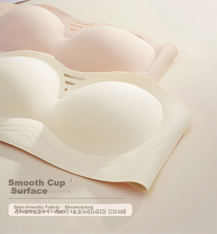GUJIN Cloud Seamless Strapless Bra for Women, Small Chest Push-Up, Anti-Slip Bandeau, Backless Invisible Bra 18