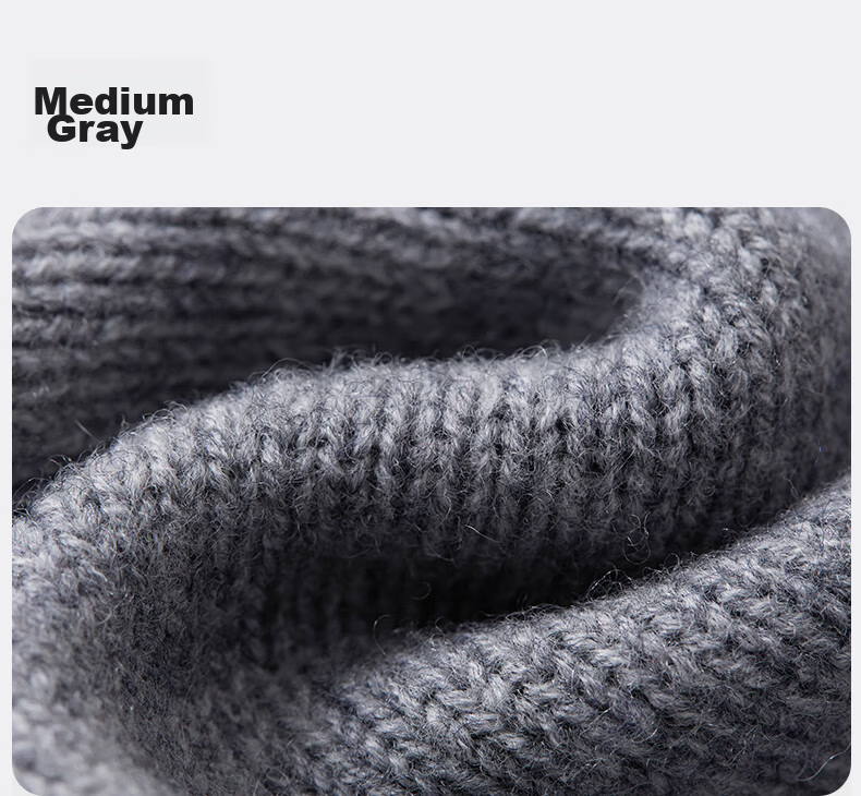 MISSION UV Pure Wool Beanie Autumn Winter Men's Warm Knitted Hat Wool Knit Cap Outdoor Running Head Wrap Cold Weather Slouchy Hat 17