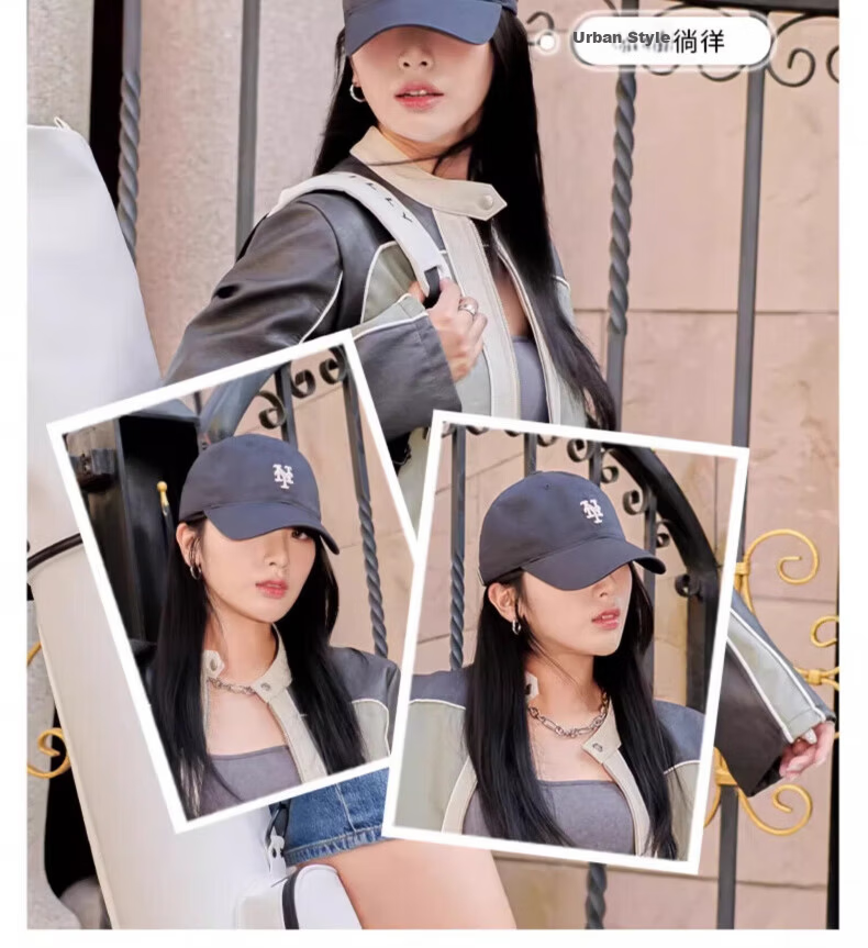 MLB Baseball Cap for Men And Women, Couples' Soft Top Visor Hat, Casual Sports Cap for All Seasons, 3ACP7701N-50BGS 28