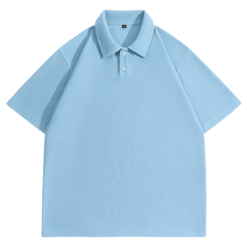 Baleno Father's Day Gift Waffle Polo Shirt Men Summer Loose Casual Simple Trendy Versatile Short Sleeve Top