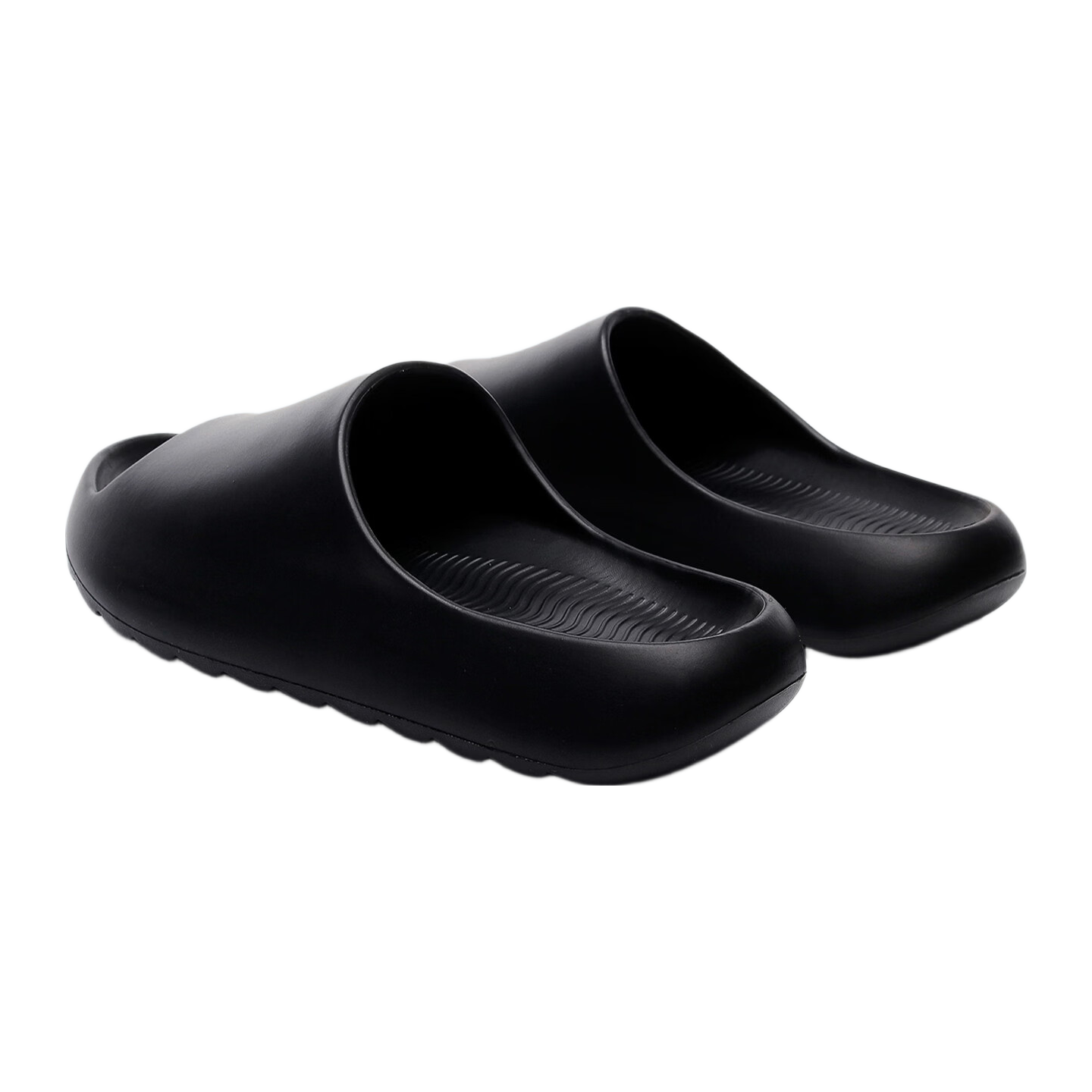 Big Cat Plus Size Men's Non-Slip Indoor EVA Bathroom Shower Slippers 4849 Extra Wide Thick Sole Outdoor Wear Black 48-49