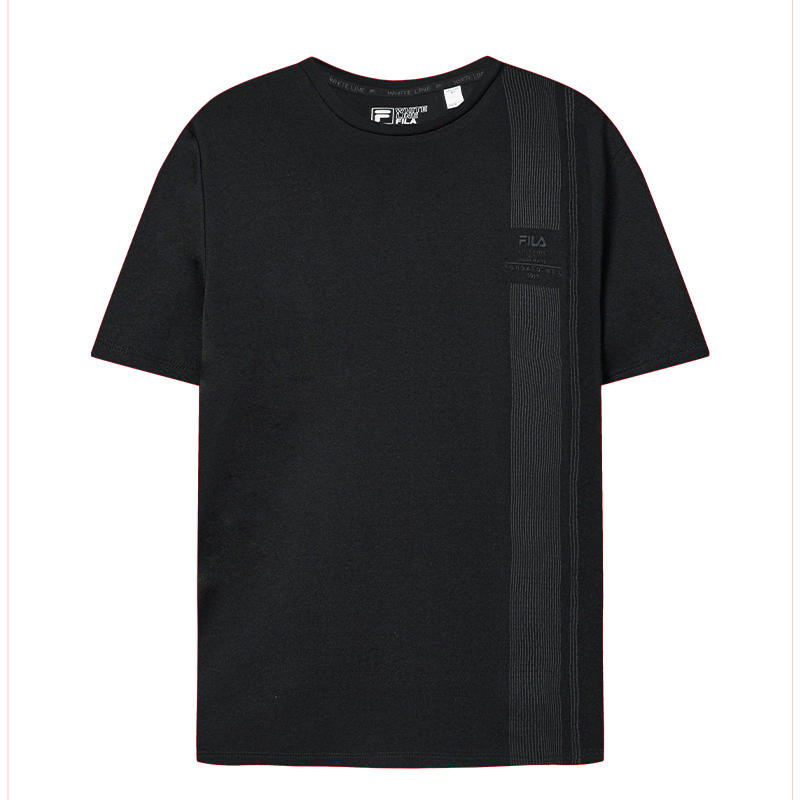 FILA Official Men's Knitted Short Sleeve Shirt 2026 Summer New Basic Casual Simple Commuter T-Shirt
