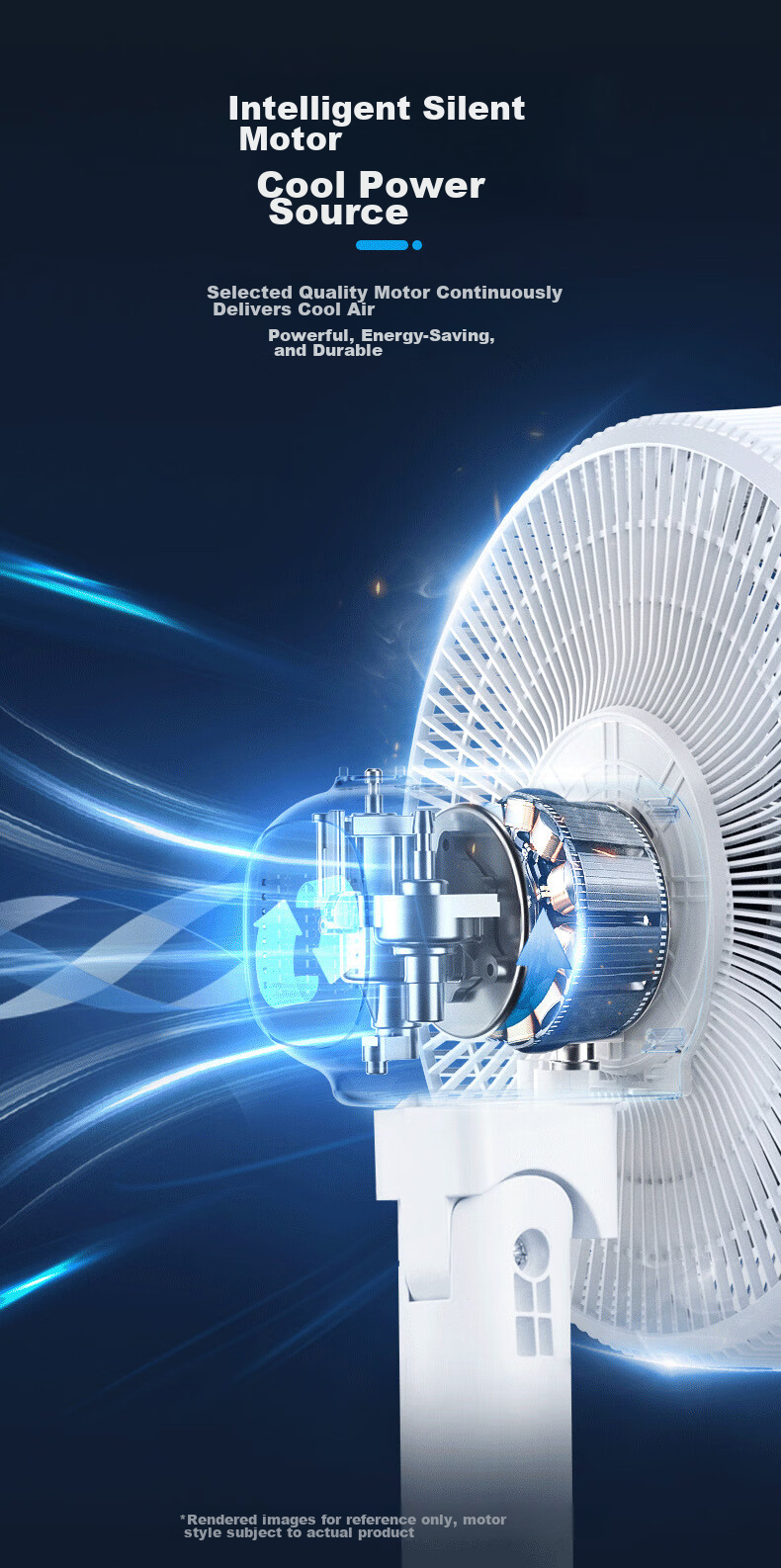 Rongsheng Electric Fan Air Circulation Fan 8-Shaped Airflow Floor Fan Home Quiet Turbo Ventilation Fan High Wind Circulation Convection Desktop and Floor Dual-Use Bedroom RS-FX2403AH 13