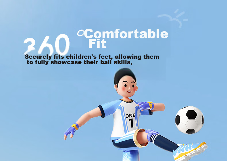 Li-Ning Kids Soccer Shoes TF Turf Studs Youth Student Large Child Velcro Slip-On Non-Slip Wear-Resistant Sports Shoes Size 32 13
