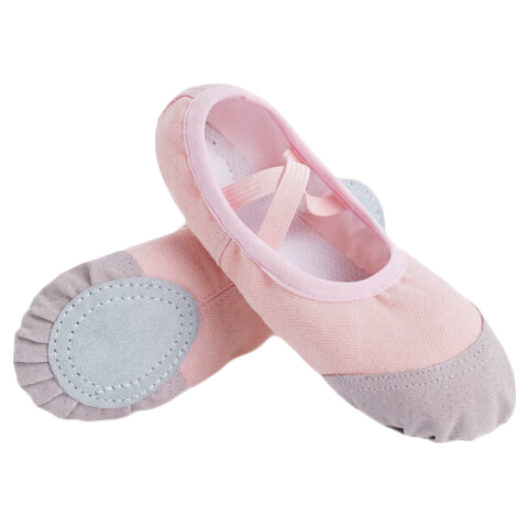 Aiwu Ge Children's Dance Shoes Soft Sole Ballet Practice Shoes Boys and Girls Dance Shoes Grading Special Dance Shoes Pink Size 34