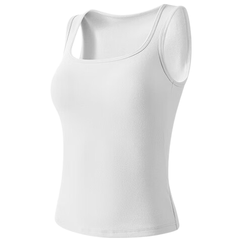 Guniangjia Women's New Vest [No Bra Needed] Integrated Camisole with Built-in Chest Pad, Wearable as Outerwear, Backless Design