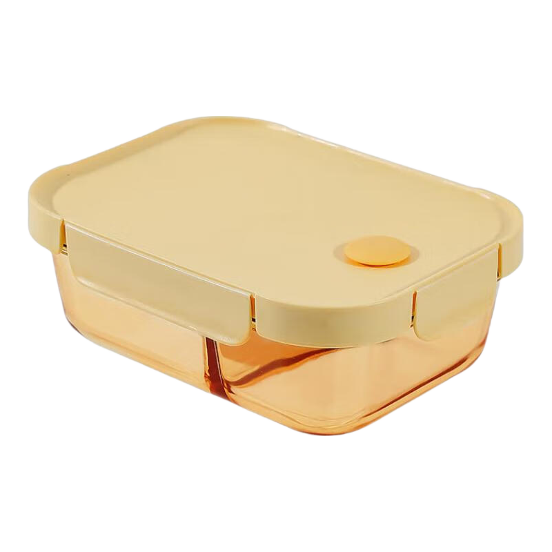 Xilekou Cilock Glass Lunch Box for Office Workers, Microwave-Safe Food Container, Large Capacity Insulated Box with Meal Bag