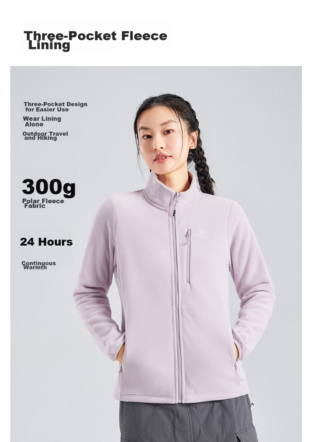 Toread Suzaku 2.0 3-in-1 Women's Spring Autumn Outdoor Windproof Waterproof Hiking Mountaineering Jacket Unisex 6