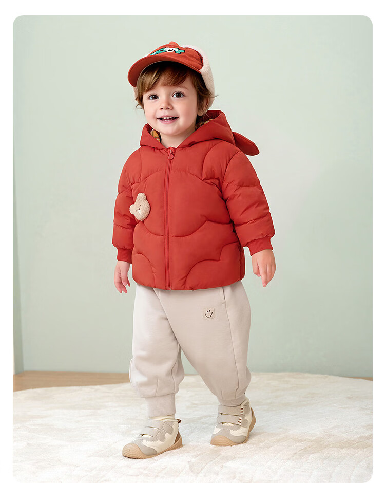 BALABALA Kids Down Jacket Boys Girls Winter 2025 New Thickened Puff Down Coat Baby Warm Clothes 33