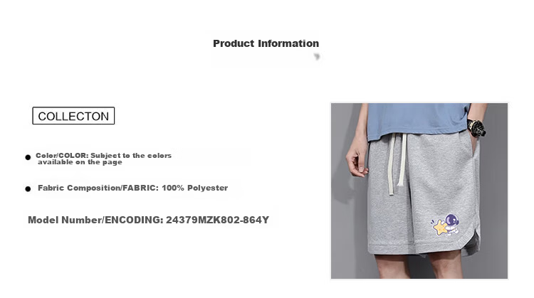 Cotton Casual Men's Summer Shorts Loose Fit Plus Size Five-Point Pants Gray 67; M 13