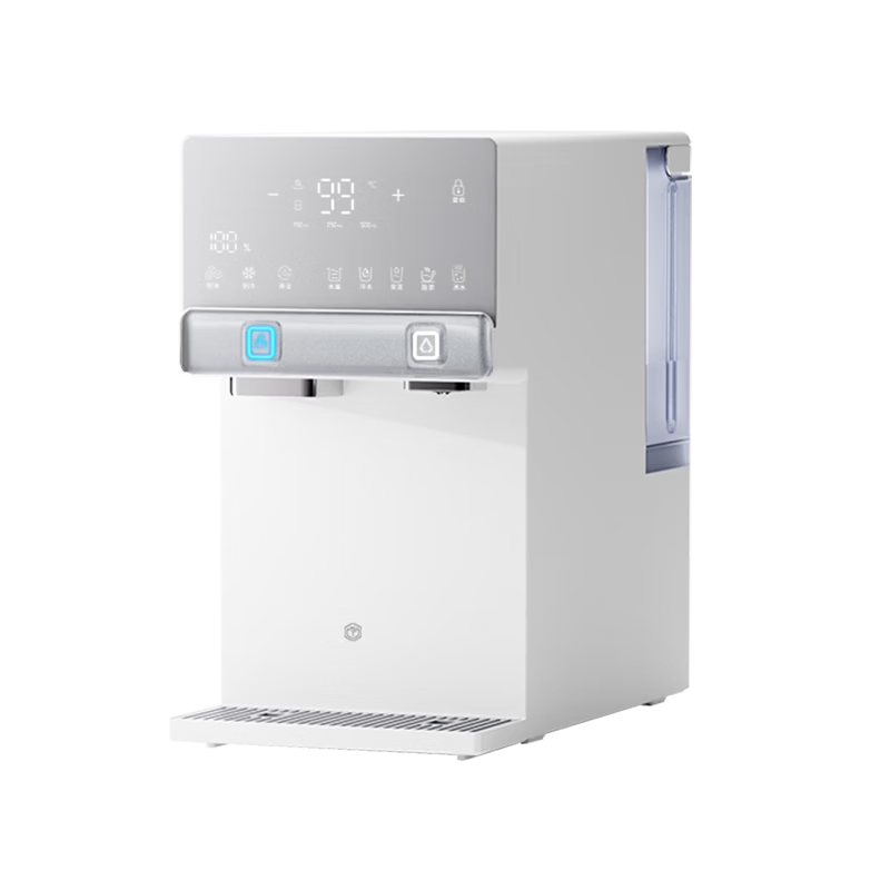 JD Jingzao Ice Rhino Instant Hot and Cold Water Dispenser Home No Installation Ice Maker Small Desktop Direct Drinking Machine White