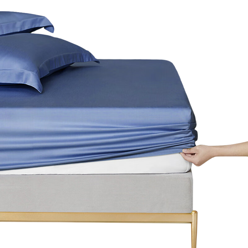 FUANNA Cotton Bed Sheet Single Piece, 60 Count Long-Staple Cotton, Non-Slip Bedspread, Washable Pure Cotton Bed Cover, Suitable for 1.2-Meter Bed