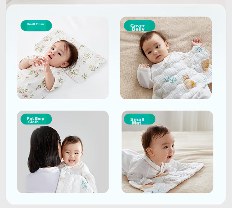 PurCotton Kids Pillow Baby Class A Antibacterial Neck Protection Biobased Soft Safe Baby Pillow 11