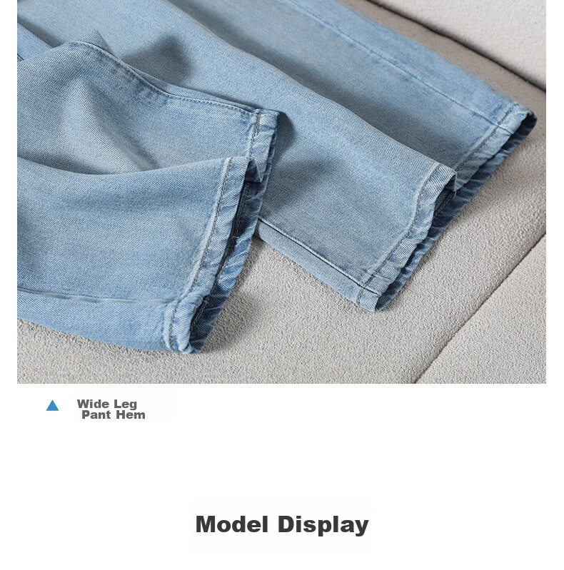 Langsha Tencel Cotton Lyocell 2026 Spring Summer Loose Wide-Leg Pants Slimming Breathable Cool Ice Silk Trousers 17
