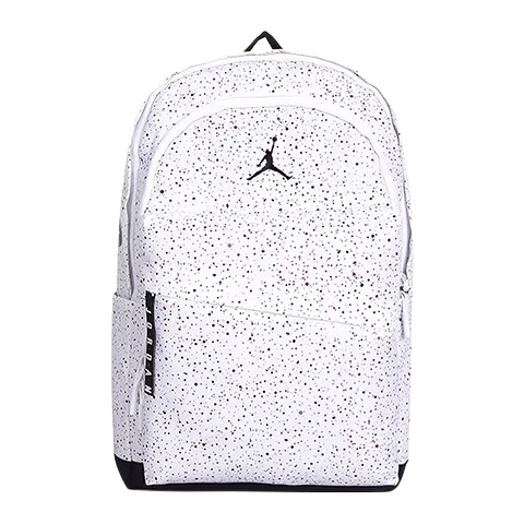 Jordan Men's And Women's Jordan Polyester Fiber Starry Sky Backpack, Double Shoulder Bag HA6473-100 White, One Size Fits All