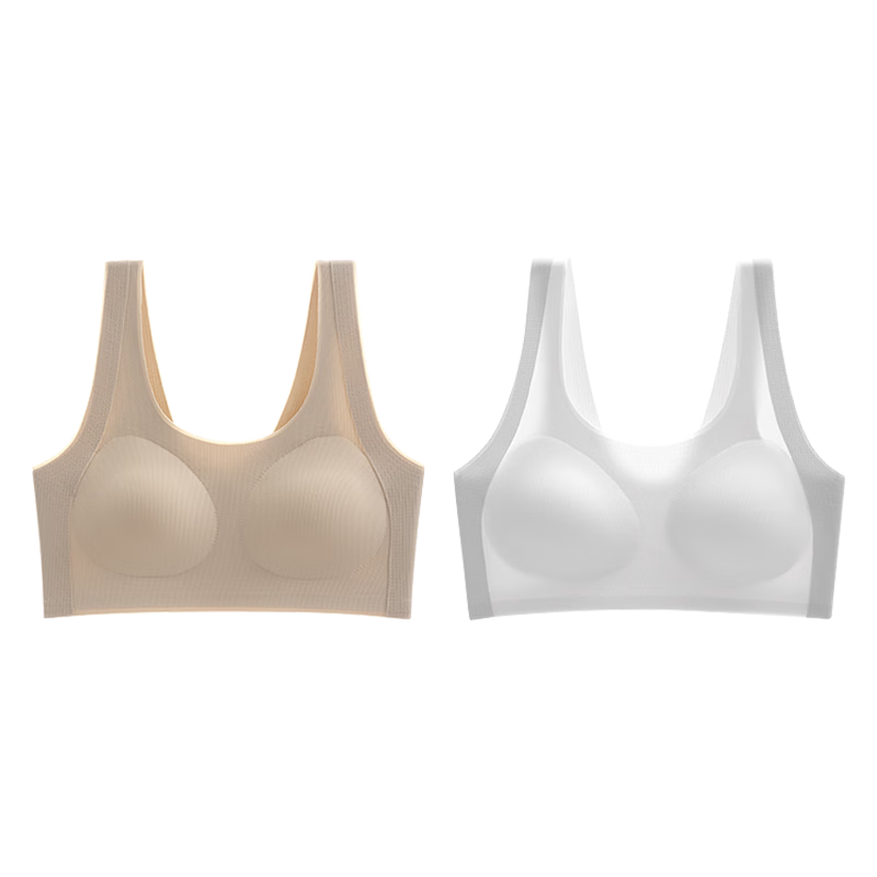 GUJIN 2-Pack Girls' Developmental Shaping Bras for Ages 13-16, Middle and High School Student Sports Bras