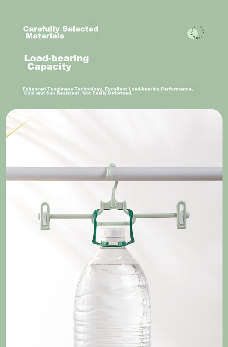 CHAHUA Pants Hanger with Clips, Stackable, Holds 10 Pieces, Specialized for Hanging And Storing Pants 1