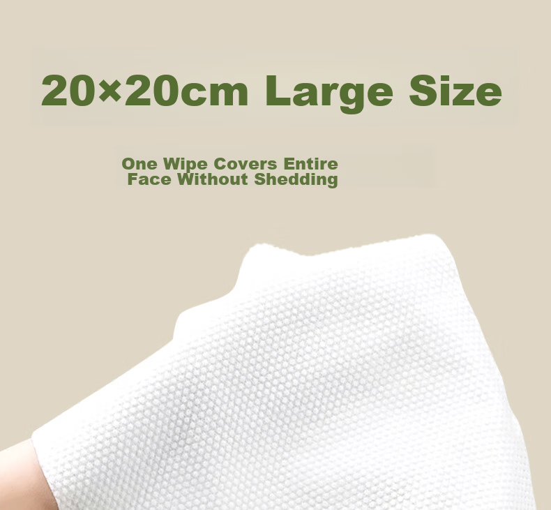 Cotton Deer Pure Cotton Facial Towels Hanging Soft Cotton Towels Extra Large Thick Disposable Cotton Towels 20x20cm 100 Sheets 3 Packs 9