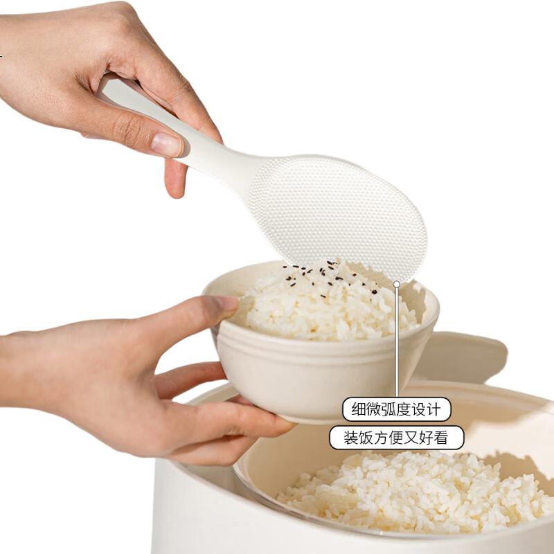 Edo Upright Rice Spoon, Silicone Non-Stick Rice Scoop, Household Heat-Resistant Rice Serving Spoon, Electric Rice Cooker Rice Ladle
