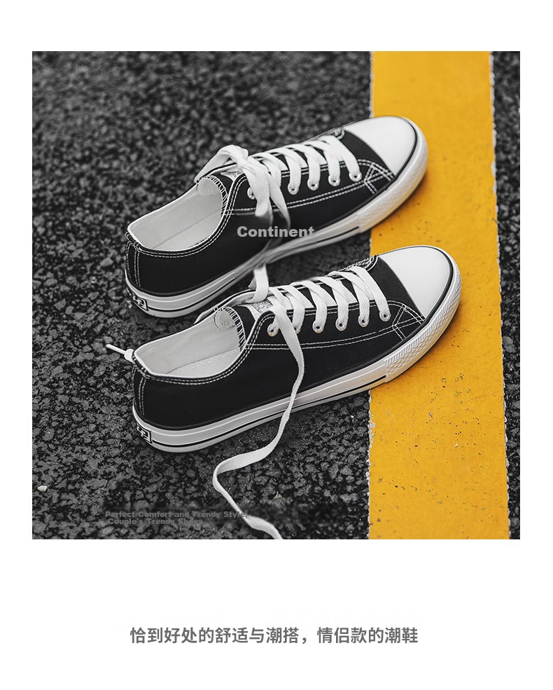 Warrior Official Canvas Shoes Men's Spring Summer Low-top Breathable Classic Couple Sneakers Casual Shoes White Size 44 19