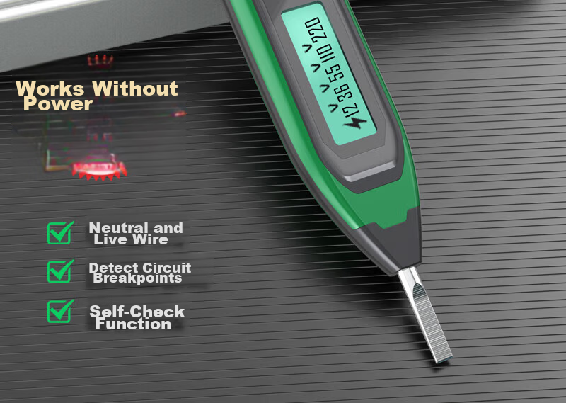 LAOA LA514101 Non-Contact Voltage Tester Pen Inductive Electric Test Pen for Live and Neutral Wire Breakpoint Detection 2