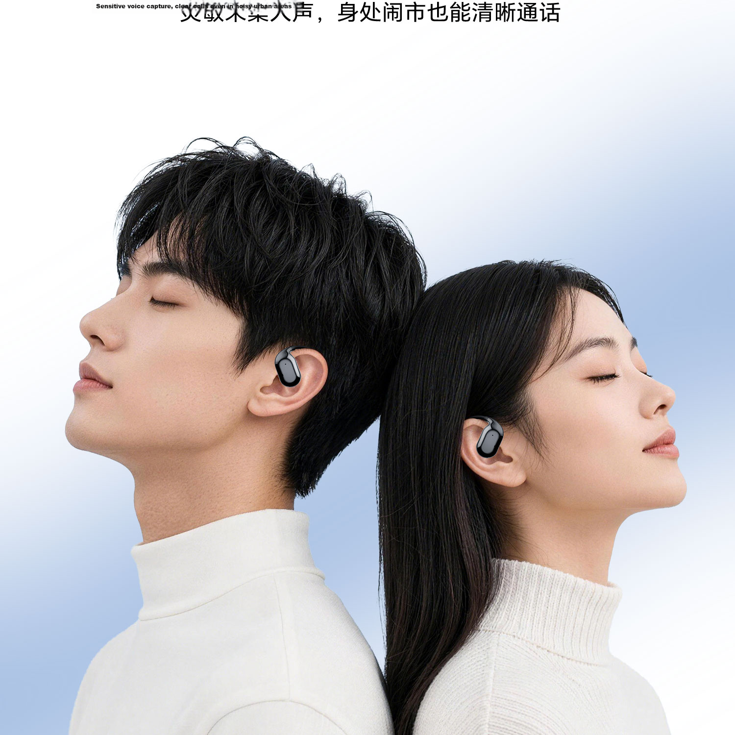 Zhunhang 2026 Latest Bluetooth Earhook Wireless Open-Ear Clip-On Sports Running Call Gaming Noise-Cancelling Long Battery Life Ear Protection Headphones 16
