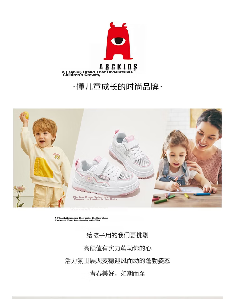 ABC KIDS Kids Spring White Sneakers Breathable Mesh Youth Sports Shoes White Purple Size 34 1
