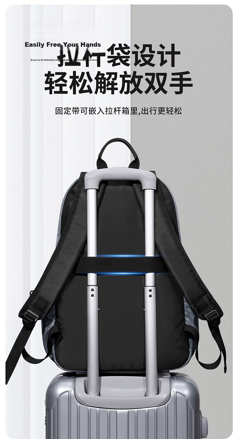 Biyoumei Men's Backpack Casual Travel Laptop Bag School Bag for High School, College, and Middle School Students, Women's Backpack 7