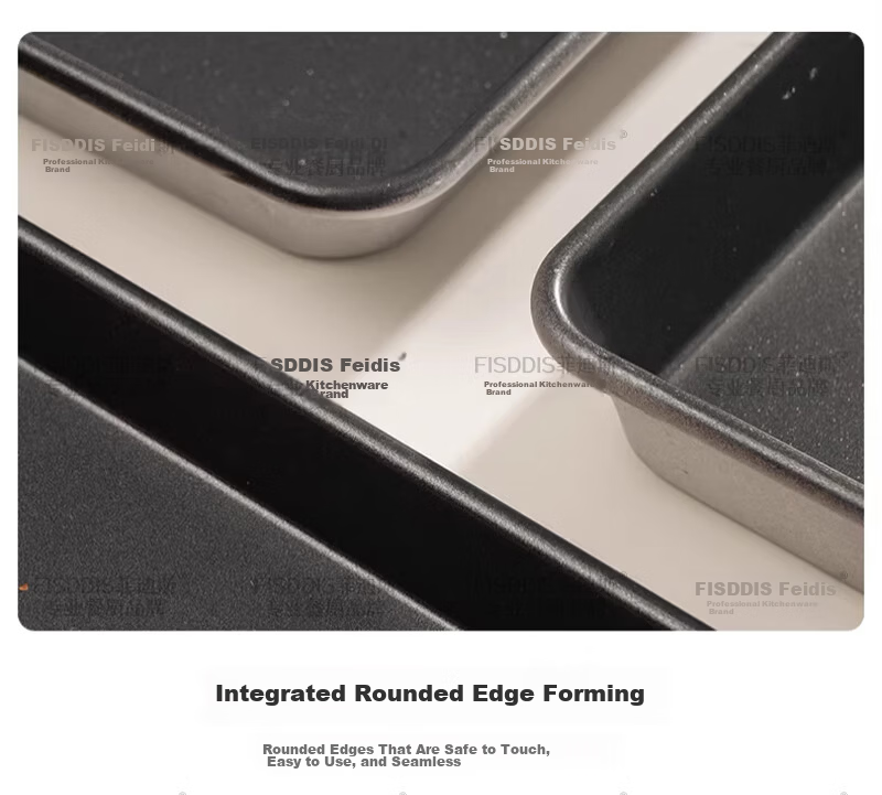 FISDDIS Premium Commercial Non-Stick Baking Tray 60X40X5 Oven Bread Cake Baking Mold Rectangular Pan 18