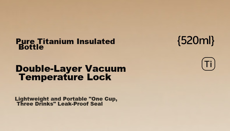 Fanjin Pure Titanium Coffee Thermos Flask Portable Large Capacity Triple-Use Titanium Cup Premium Birthday Gift Souvenir 1