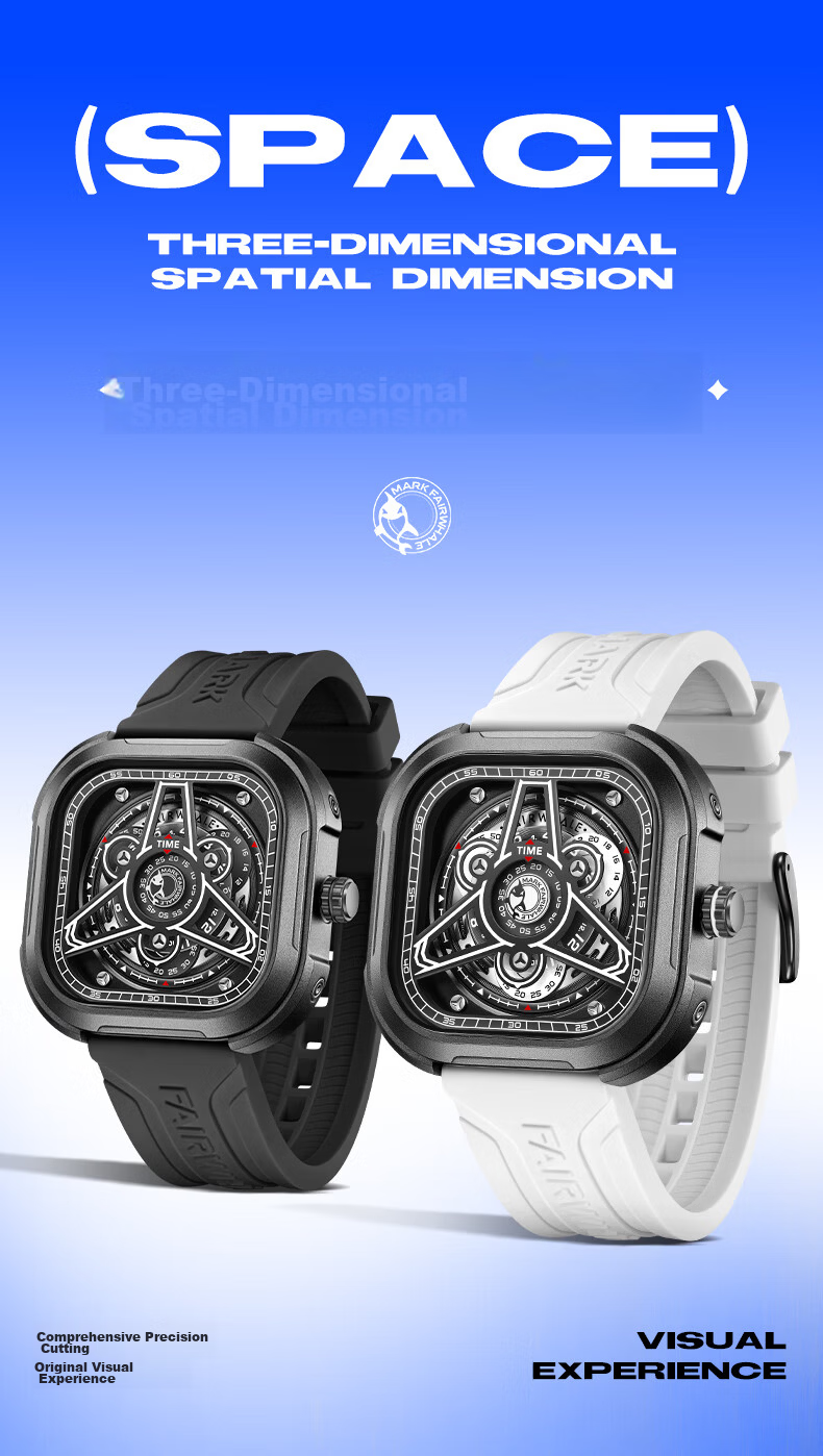 MARK FAIRWHALE Men's Digital Watch Multifunctional Luminous Waterproof Trendy Birthday Gift for Boyfriend 4480 6