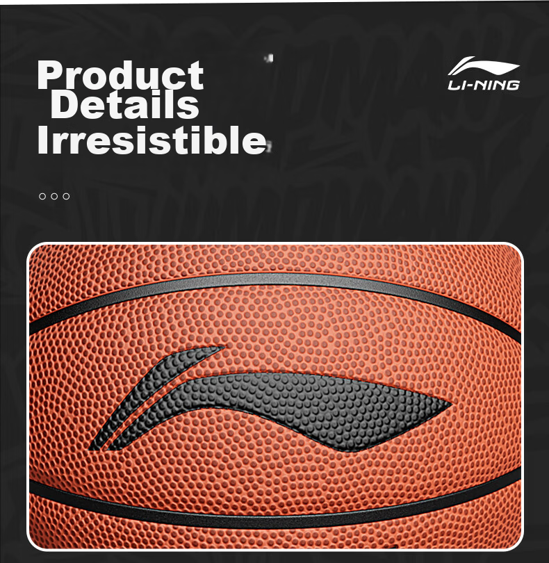 Li-Ning Basketball, Youth Size 6, for Middle School And Elementary School Girls, Exam-Specific, Wear-Resistant, Non-Slip, Competition Training, Size 6 Basketball 14