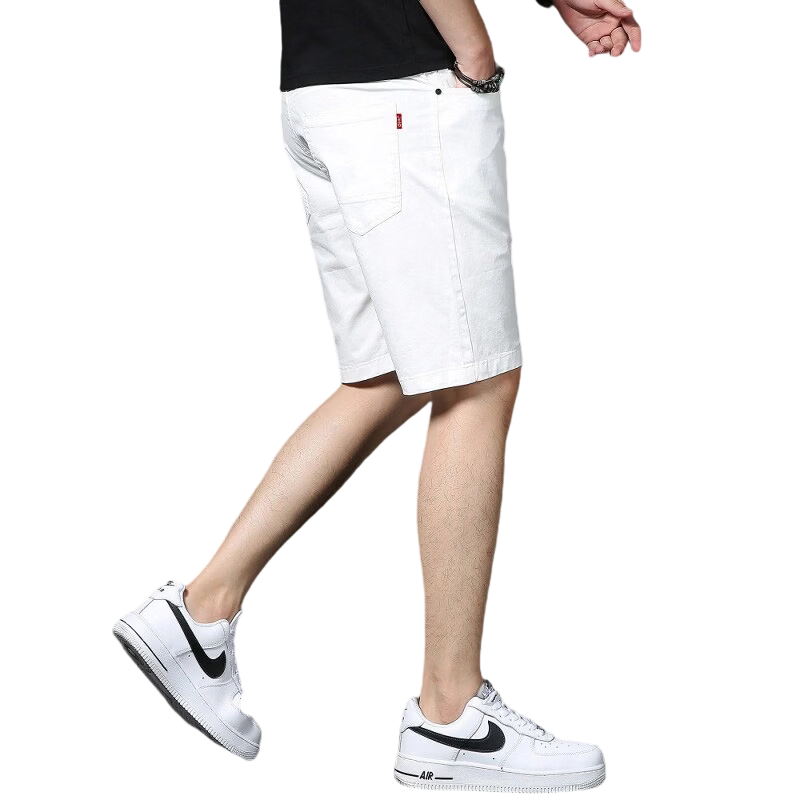 JEEP Men's Summer Casual Straight-Leg Shorts Loose Fit Outdoor Five-Point Pants Black 29