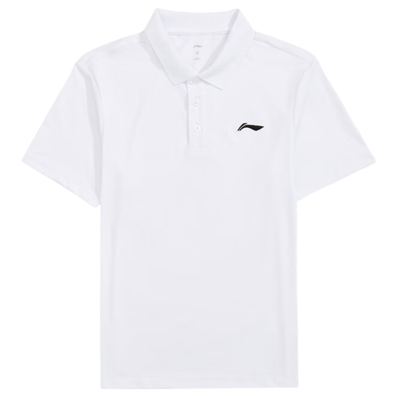LI-NING Quick-Dry Breathable Sports Polo Shirt for Men, Fashionable Business Casual Versatile Short Sleeve Sports Collar Top