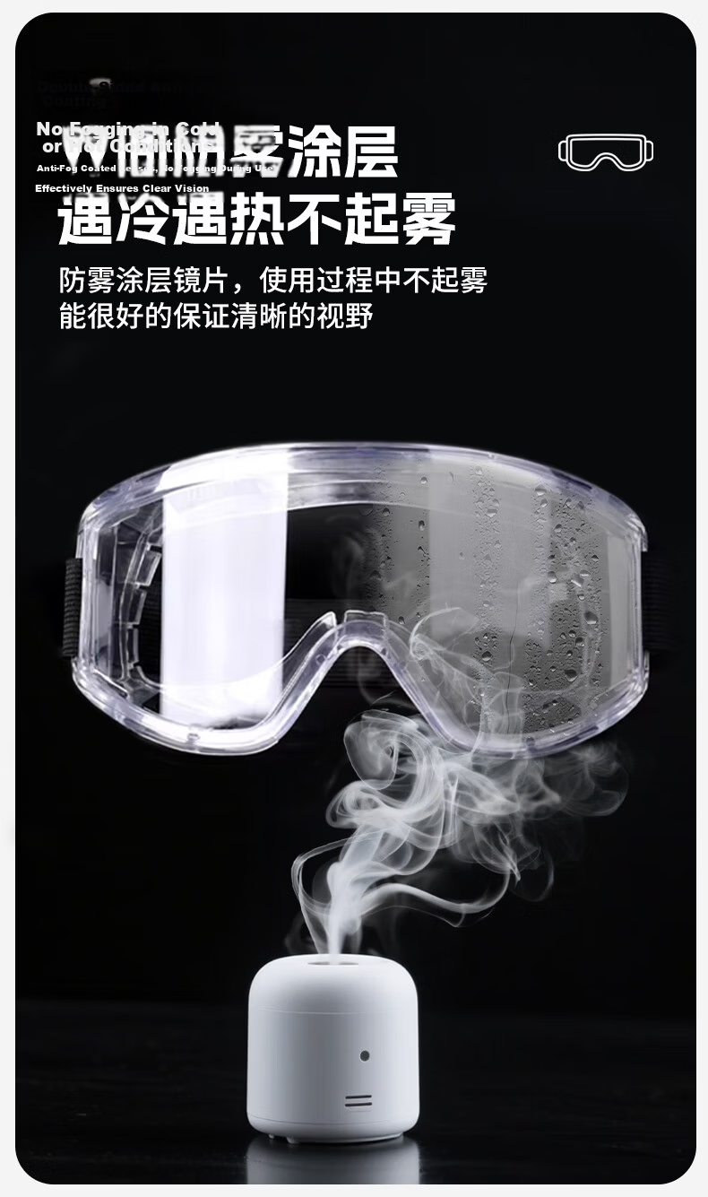 Mandelay Protective Goggles Dustproof Safety Glasses Industrial Cutting Splash-proof Anti-fog Windproof Drifting Eyewear for Nearsighted Users 5