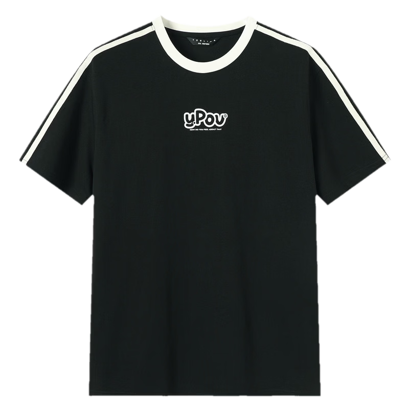 TonLion 2026 Summer New Couple Short Sleeve T-Shirt Unisex Shoulder Top Summer Trendy Short Sports Style