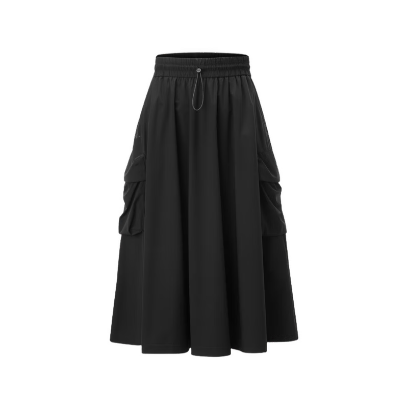 Biyinlefen [Ice Comfort Elastic] 2026 Spring Summer New Women's Casual Commuting Outdoor Cool Micro-Structured Elastic Skirt