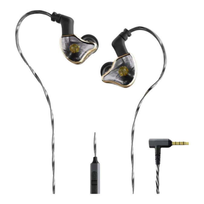 HP 7009S Wired In-Ear Headphones Live Streaming HIFI High-Fidelity Gaming Headset with Microphone Noise Localization Earbuds Ink Black