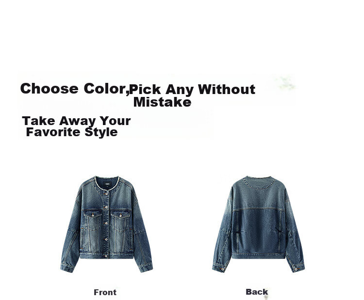 Semir Senrou Women's Oversize Frayed Denim Jacket Spring 2026 Mall Same Style 103126108001 19
