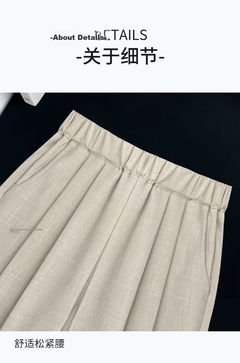 Langsha Women's Ice Silk Wide-Leg Pants Summer Thin Draped Loose Sun-Protective Casual Straight-Leg Yamamoto Style Pants 12