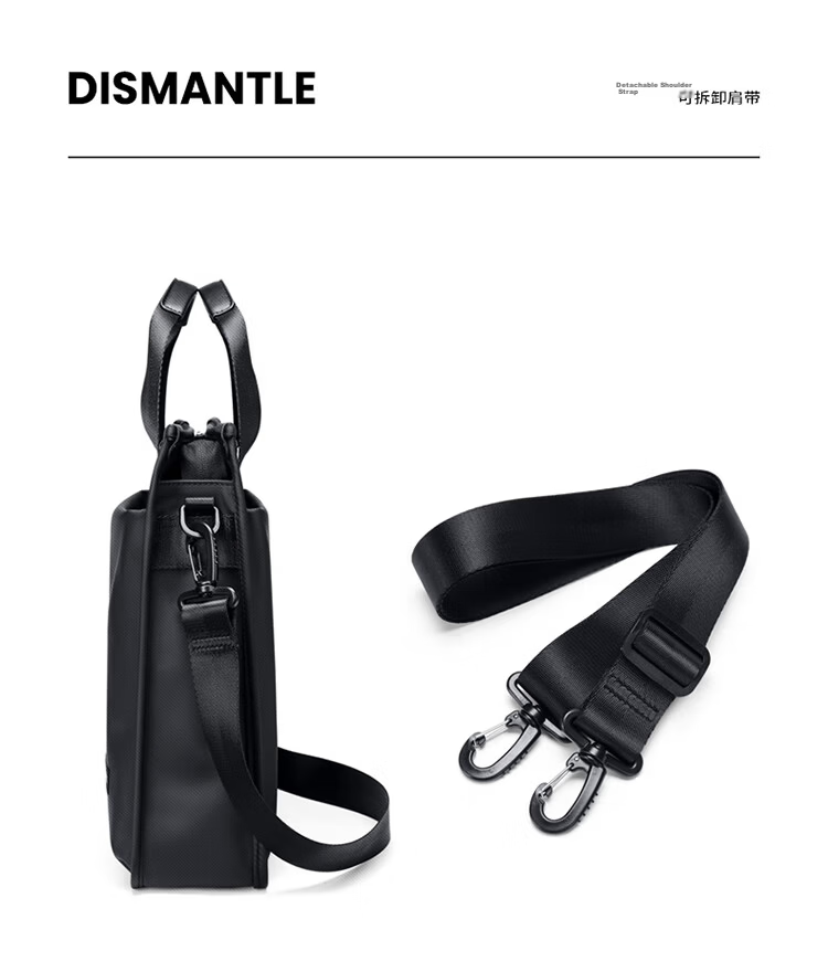 GOLF Business Briefcase Men's Handbag 13-inch Laptop Bag Multi-compartment Office Document Bag Shoulder Crossbody Bag 11