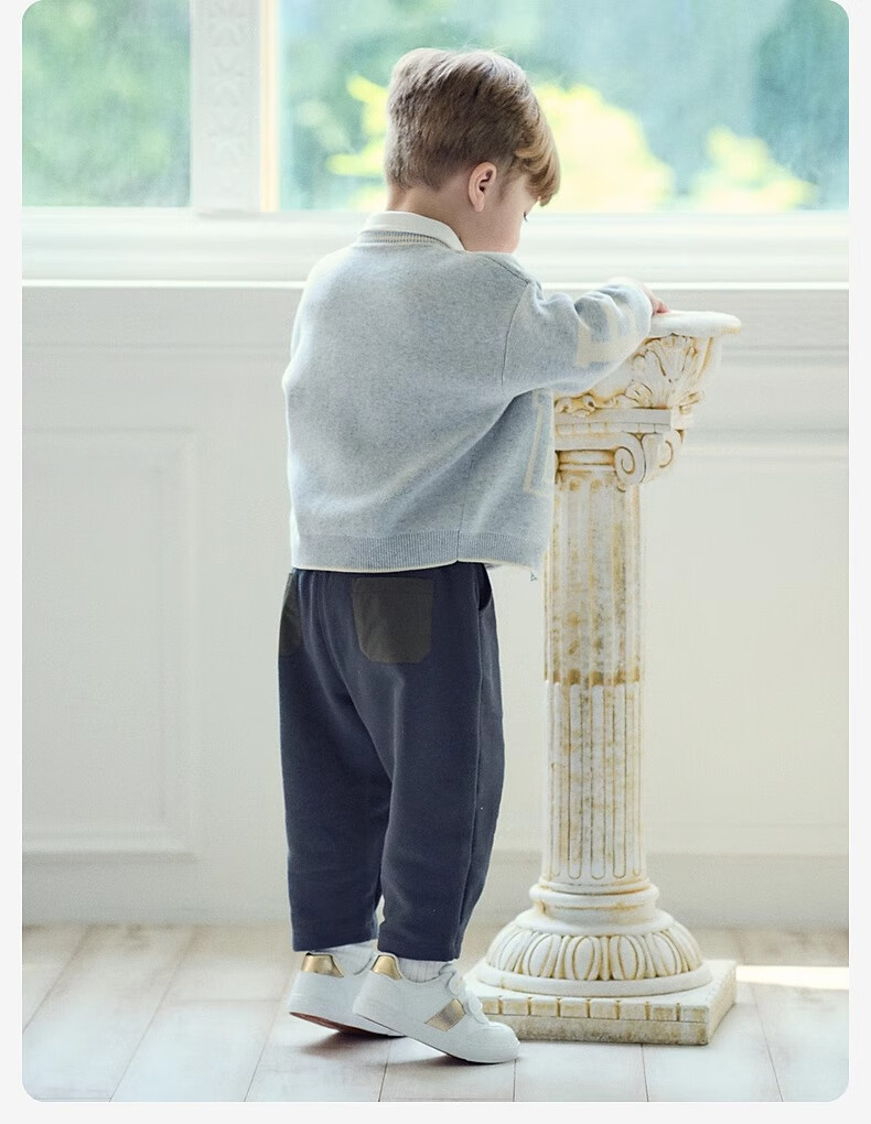 DAVE & BELLA Kids Sweater Cardigan Autumn Boys Cotton Knit Jacket Baby Outerwear Top 7