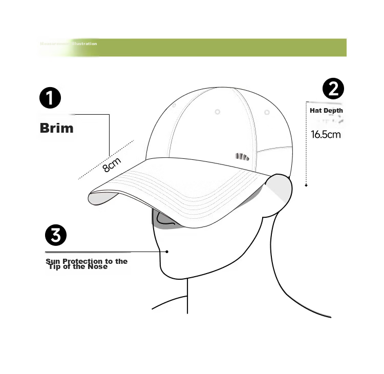 Beneunder Men's Baseball Cap, Sports Visor Hat, Sun Protection Hat, Fashionable And Versatile UV-Resistant AS019 29