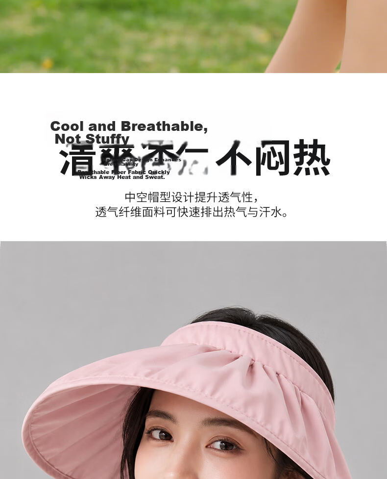 Langsha Sun Protection Hat Unisex Summer UV Protection Outdoor Wide Brim Hat for Hiking Cycling 7