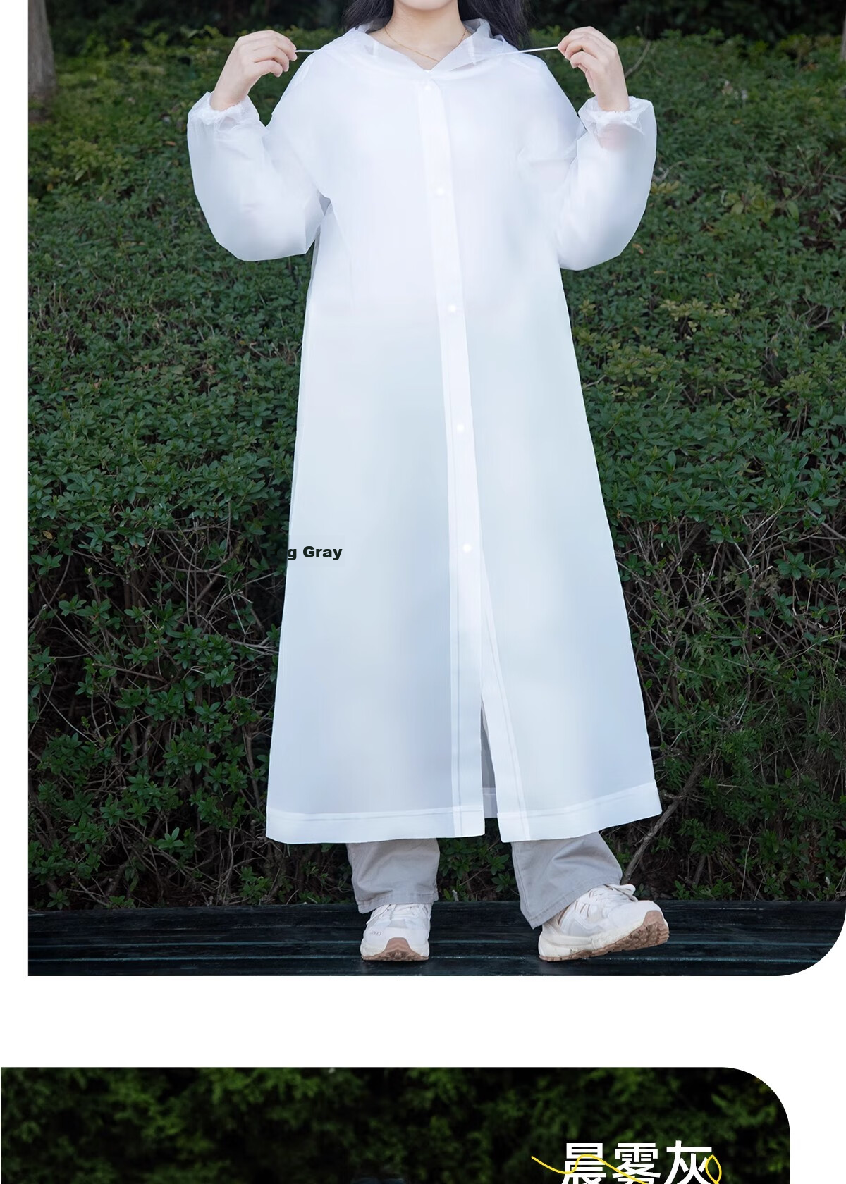 BADIGAO Disposable Thickened Raincoat Full Body Waterproof Hooded Rain Poncho for Riders Outdoor Mountaineering Adults 14