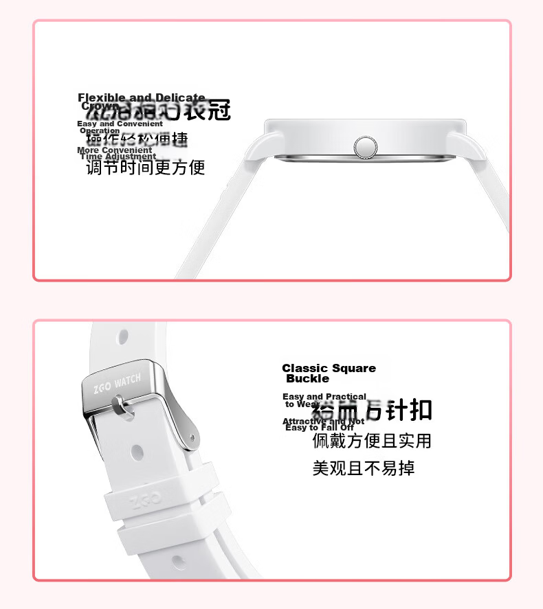 Hello Kitty Exam Watch for Girls Middle and High School Students Quartz Low-Noise Time-Only Watch 9