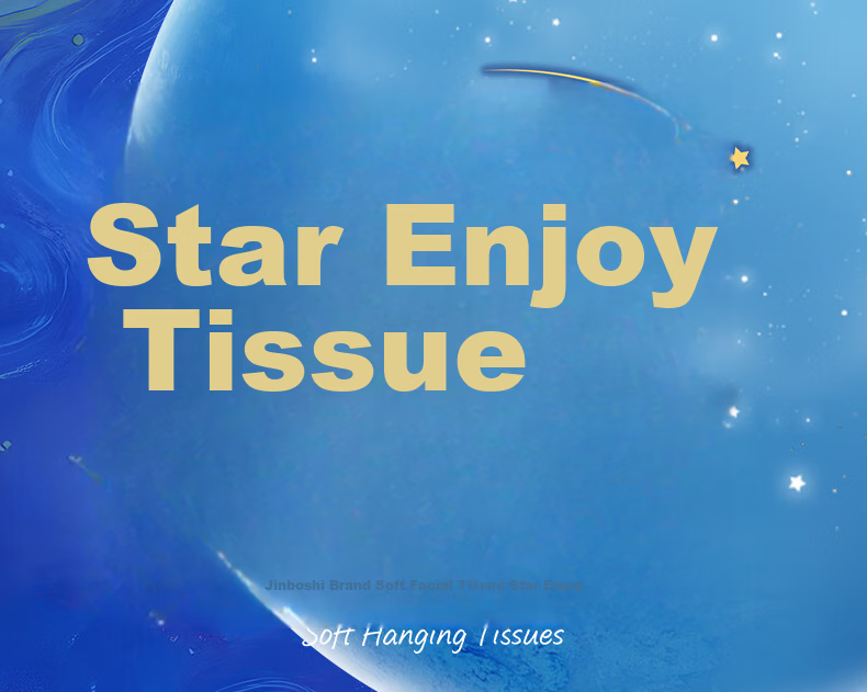 Jinboshi Starry Sky Series 4-Ply Thickened Facial Tissue 400 Sheets * 20 Packs Soft Tissue Paper Napkins Toilet Paper Bulk Box 1