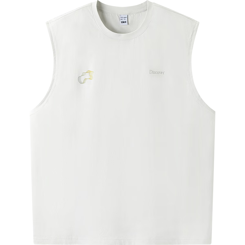 Semir Men's Summer Sleeveless Round Neck Knit Vest 2026 Color Block Gradient Print Quick-Dry Sun Protection 109326102101