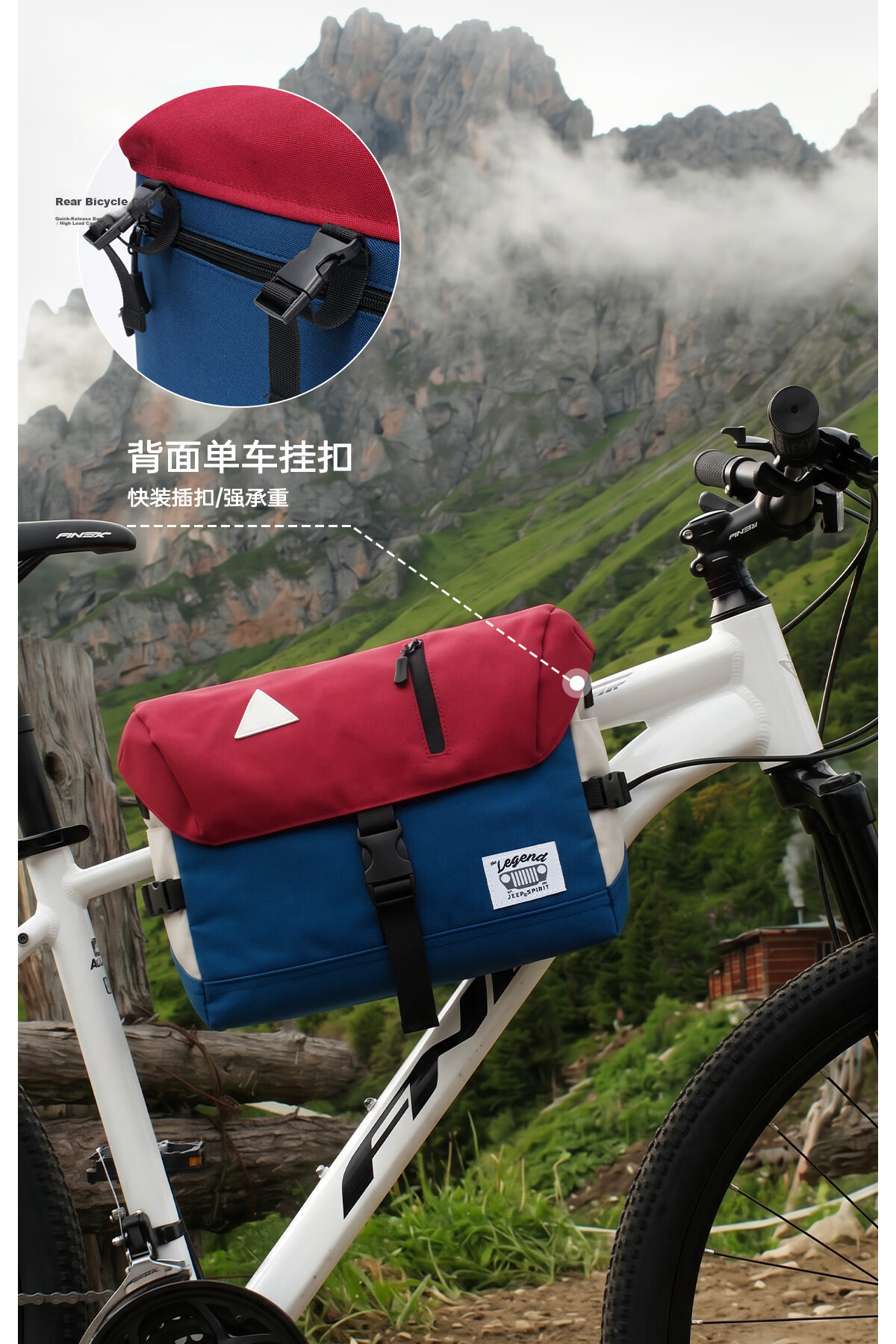 JEEP SPIRIT Outdoor Women's Shoulder Bag 2026 New Trendy Casual Men's Cycling Crossbody Bag Large Capacity Student Bag 14
